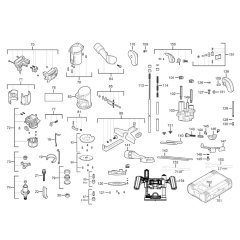 Milwaukee M18FTR Router Assembly