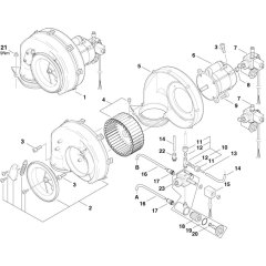 Fan Assembly for Nilfisk MH-8P