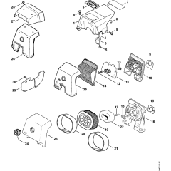 Shroud & Air Filter for Stihl 064