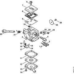 Carburetor for Stihl MS381