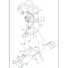 Motor Assembly for Husqvarna MS 510