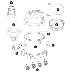 Numatic CVD570 Assembly