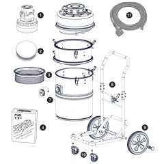 Numatic HAS750 Vacuum Assembly