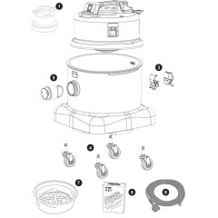Numatic NVQ380 Assembly