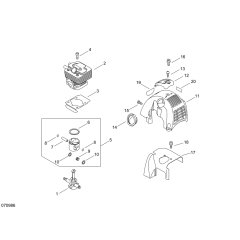 Cylinder, Piston, Crankshaft