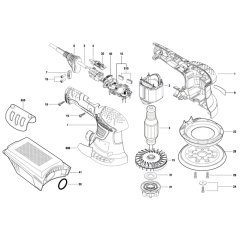 Bosch PEX 300 AE Sander Assembly