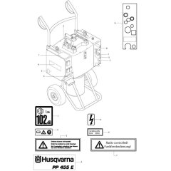 Decals for Husqvarna PP 455 E
