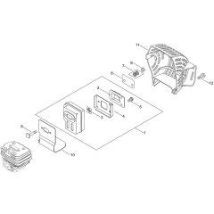 Muffler for ECHO PPT-265ES