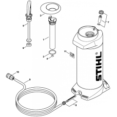 Water Tank for Stihl TS800
