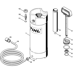 Water Tank for Stihl TS800