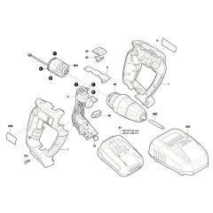 Bosch PSB 18 LI-2 Combi Assembly