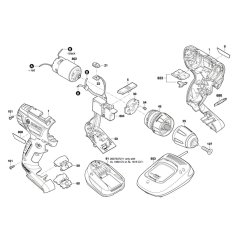 Bosch PSR 1800 LI-2 Assembly