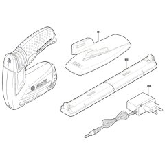 Tacker Assembly for Bosch PTK 3,6 LI