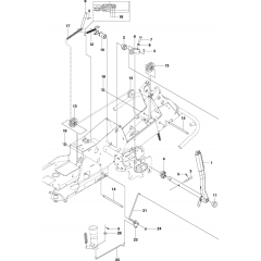 Mower Lift Assembly for R214 T AWD