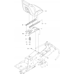 Seat Assembly for Husqvarna R320