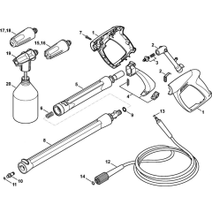 Spray Gun & Lance for Stihl RE 98