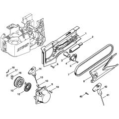 Rewind Starter for Stihl TS460
