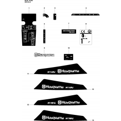 Decals-1 Assembly for Husqvarna
