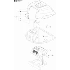 Hood Assembly for Husqvarna 15V2