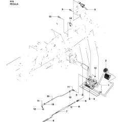 Pedals Assembly for Husqvarna