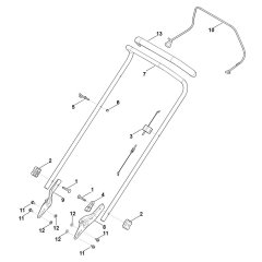Handle for Stihl RM 248.2 Mower