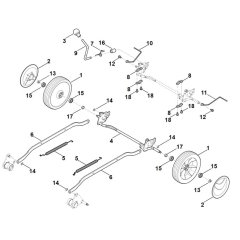 Rear Axle for Stihl RM 4.0 RV