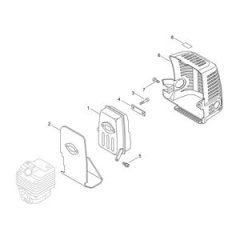 Muffler for ECHO RM-4300