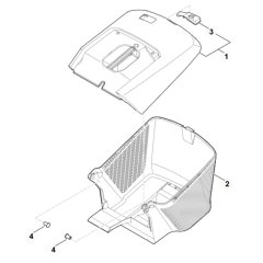 Grass Catcher Bag for Stihl RM 248.3 T