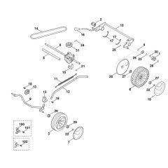 Chassis & Gear Box for Stihl Mower