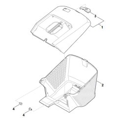 Grass Catcher Bag for Stihl RM 453.3 T