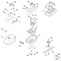 Engine and Blade Assembly