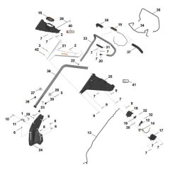 Handle Assembly for Stihl RMA 7.0 RV