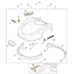 Machine Cover for Stihl RMI 632.1 C