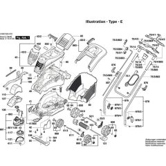Bosch Rotak 37 Lawnmower Parts