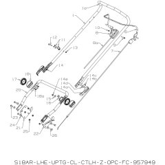 Handle Assembly for Masport RR18