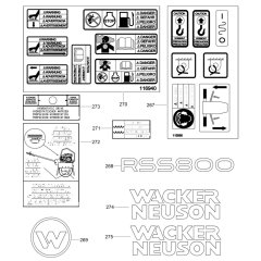 Decals for Wacker RSS800A