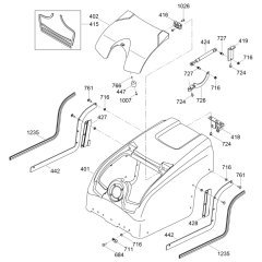 Rear Cover Assembly for Wacker