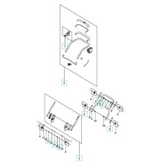 Handle, Controls for Husqvarna S 138C