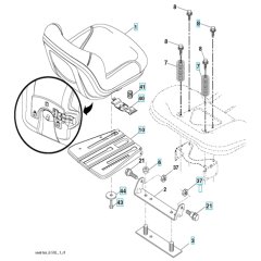 Seat for Husqvarna CTH 194