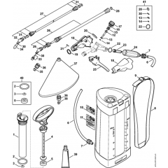 Spray Gun Assembly for Stihl SG31