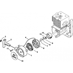 Rewind Starter for Stihl SR 5600 D