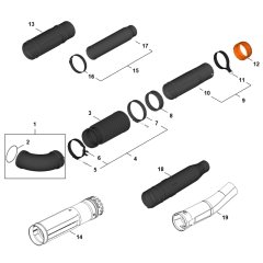 Blower Tube Assembly for Stihl BRA280 Blower