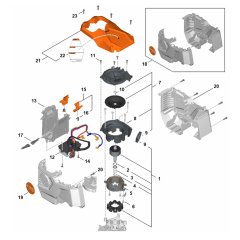 Motor Housing Assembly for Stihl BTA 140 Auger