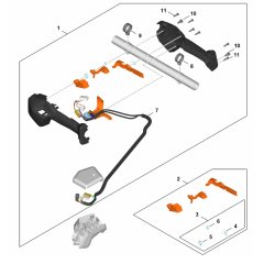 Control Handle Assembly for Stihl BTA 140 Auger