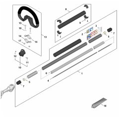 Drive Tube Assembly for Stihl HLA 140 B Hedgetrimmer