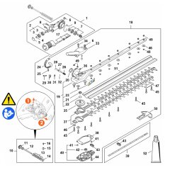 Angle Drive (600mm) Assembly for Stihl HLA 140 B Hedgetrimmer