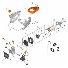 Motor Housing Assembly for Stihl HLA 150 B Hedgetrimmer
