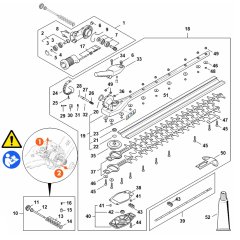 Angle Drive (600mm) Assembly for Stihl HLA 150 B Hedgetrimmer
