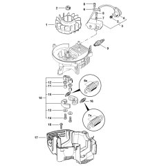 Ignition System, Clutch Assembly for Stihl HS86R Hedgetrimmer