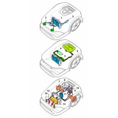Ladder Diagram Assembly for Stihl iMOW 3.0 Mower